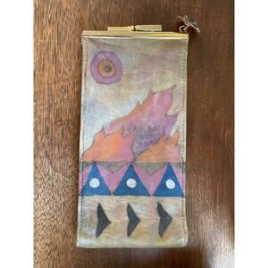 Vintage Fancy Nancy Hand-Painted Leather Clutch – Jan Taylor Hardware